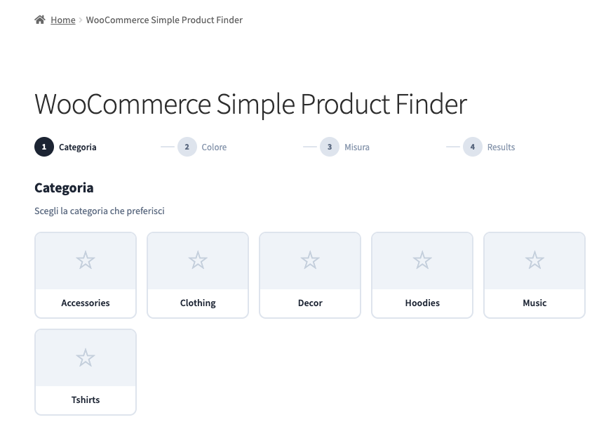 WooCommerce Simple Product Finder - immagine 2