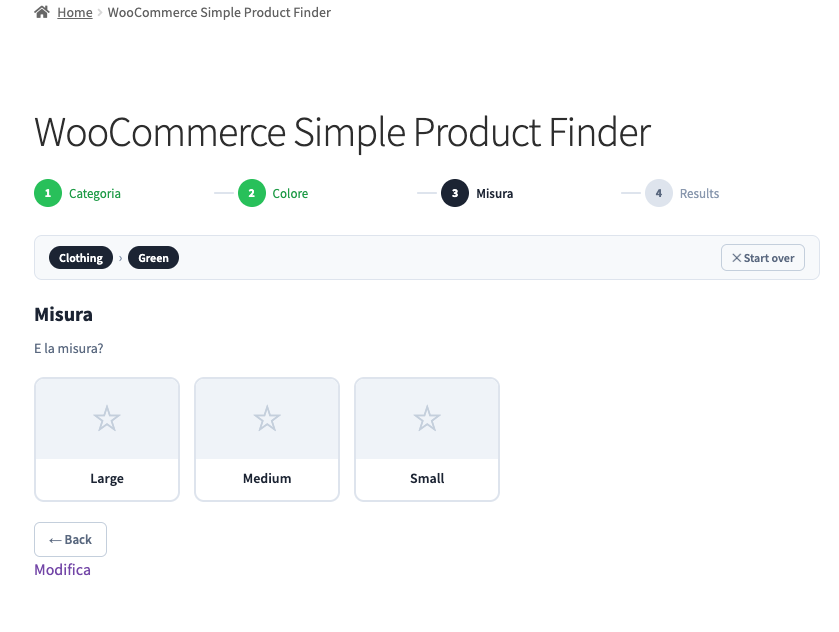 WooCommerce Simple Product Finder - immagine 3
